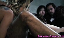 Damn! Fetish Goth Teenagers In Wild Threesome Action Right Now!