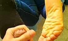 I Slip Into A Beautiful Latina Girl's Socks After Fucking Her Feet And Cumming