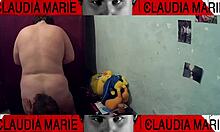 Curvy amateur enjoying intimate wardrobe moments