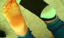 I Slip Into A Beautiful Latina Girl's Socks After Fucking Her Feet And Cumming