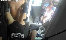 two ladyboys and me in hardcore anal action