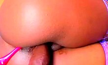 Whoa, big ass teen taking that dick deep down!