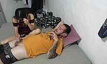 girlfriends neighbor sucks cock when unoccupied