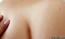 Teen licks milf's ass in POV threesome, first time fighting for affection