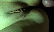 Amateur couple enjoys special creampie session