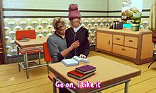 Cruel teacher punishes teen slut with rough anal in cosplay.