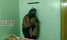 She's having fun with her bf in the hotel room.