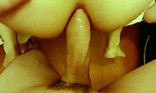 Amateur teen rides step sister's ass in cowgirl, cum on ass.