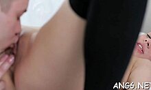 that hunk is pounding his cock deep into her pussy