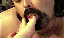 wife gets footjob fuck and squirts hard