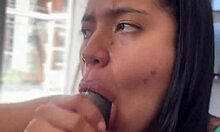 deep blowjob with big black cock by amateur couple