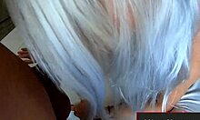 Blonde Beauty's Tight Hole Overflows with Anal Creampie