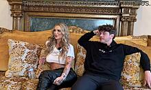 Social media influencer jazjizzes big tits tattoo fucks on podcast