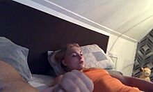 Young girl sucks stepdad's cock eagerly