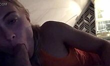 Young girl sucks stepdad's cock eagerly