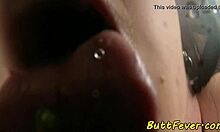 butt banged milf drooling over a hard cock in a wild european session