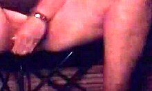 Wet Pussy Enjoys Curved Toy Outdoors