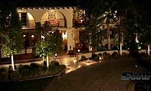 lucky dudes score with hot brunette milfs in a wild swinger bash tonight.