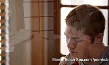 Cute student turns study session into hardcore fucking, deepthroating monster cock with adorable enthusiasm.