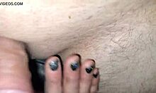 sexy blowjob on huge cock outdoors