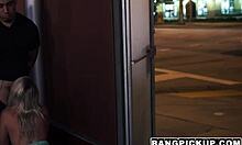 Teen Valerie White in Outdoor Street Scene