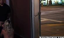 Teen Valerie White in Outdoor Street Scene