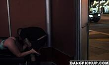 Teen Valerie White in Outdoor Street Scene