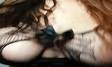 sexy horny tiktoker with huge natural tits in homemade bent over sex