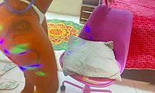 At the party, this natural tits teen gets assfucked in lingerie by a gay pornstar, turning into public lesbian fun.