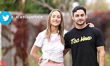 so, muscle man garret is in this interview, and he ends up fucking this busty athletic teen, it's wild