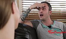 teen step sister caught stealing gets punished in the garage