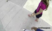 I watch broke teen 18+ transition from payphone to sucking cock outdoors