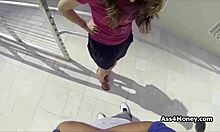 I watch broke teen 18+ transition from payphone to sucking cock outdoors