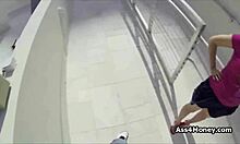 I watch broke teen 18+ transition from payphone to sucking cock outdoors