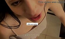 Sanjuanina bends over for her cousin, getting her saggy tits fucked and filled with cum.