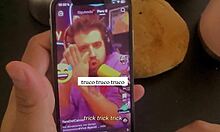 Sanjuanina bends over for her cousin, getting her saggy tits fucked and filled with cum.