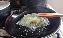 Colombian Milf Stepmom Seduces with Cooking and Hot Kitchen Action