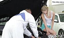 This hungry wicked blonde bimbo violette pink is ready for some hardcore action with amateurs