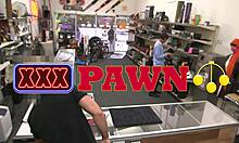 Amateur gets shown the back room where this babe gets screwed with oral and doggystyle