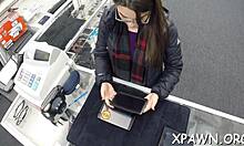 Amateur gets shown the back room where this babe gets screwed with oral and doggystyle