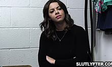 ShopLifter Bella Luna Gets Deep Cavity Search by Pervy Officers Joshua Lewis and Tyler Cruise