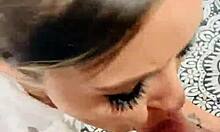 Wife Gives Handjob Blowjob Before Assfuck Facial