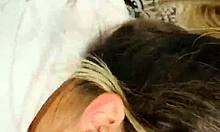 Wife Gives Handjob Blowjob Before Assfuck Facial