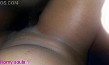 Big cock slides smoothly into wet shaved pussy in missionary position