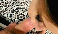 Wife Gives Handjob Blowjob Before Assfuck Facial