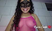 gatinha gostosa raissa conte doing anal and taking cum with her big latina ass