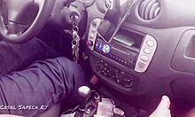 driver fingered my wife's pussy during ride, she filmed it