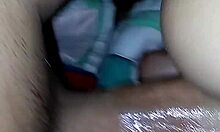 Amateur pussy creams while bent over in wet doggystyle homemade