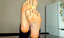 stepbrother loves licking my dirty smelly soles 😍