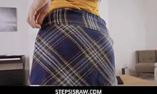 young vanna bardot spreads legs for stepbro's big cock.